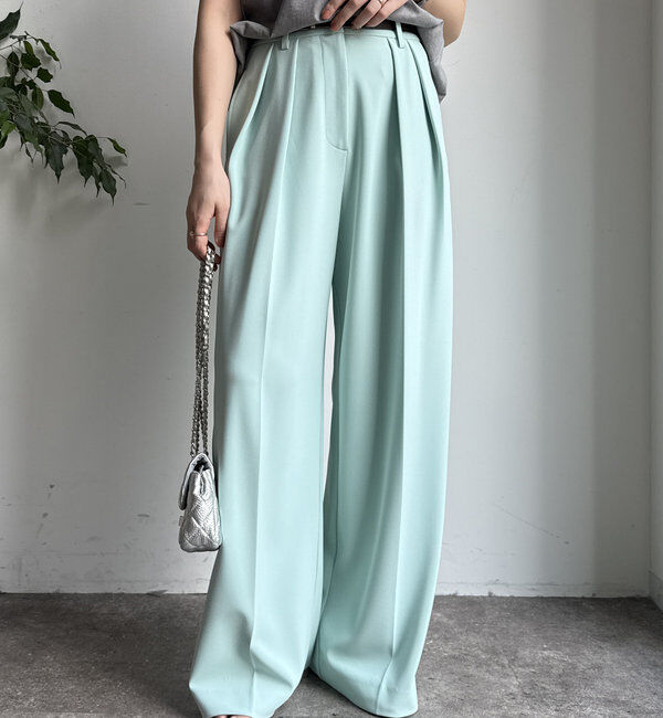  「ダブルタックワイドパンツ」|チノ|