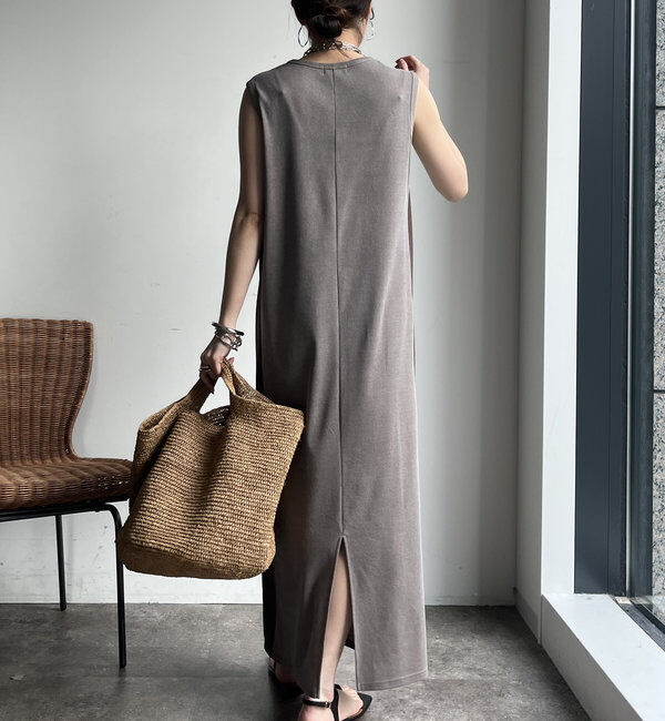  「【WEB限定】サイドリブ配色ワンピース」|ワンピース|