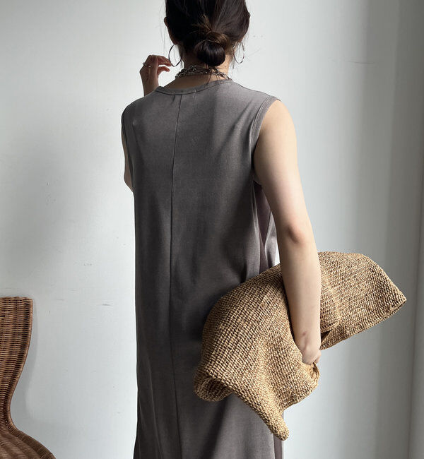  「【WEB限定】サイドリブ配色ワンピース」|ワンピース|