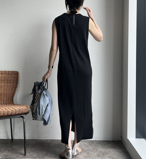  「【WEB限定】サイドリブ配色ワンピース」|ワンピース|