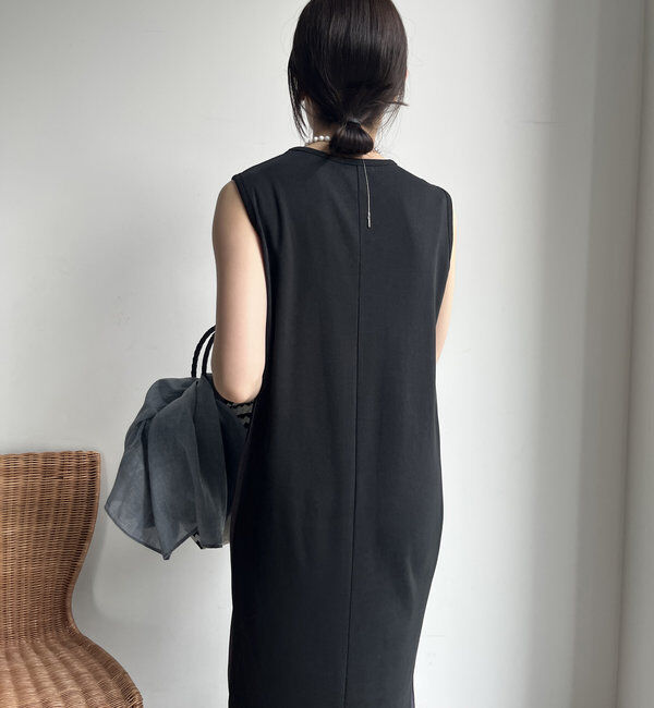  「【WEB限定】サイドリブ配色ワンピース」|ワンピース|