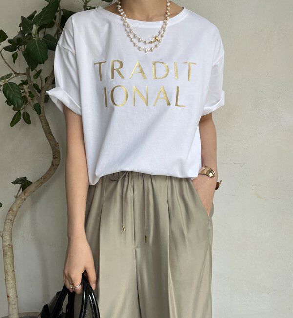 「【WEB限定】TRADITIONAL箔プリントTEE」|Tシャツ・カットソー|