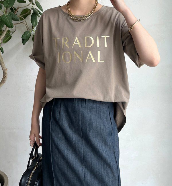  「【WEB限定】TRADITIONAL箔プリントTEE」|Tシャツ・カットソー|