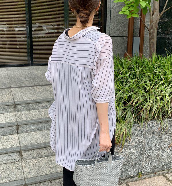  「2WAYシアーストライプシャツ」|シャツ・ブラウス|