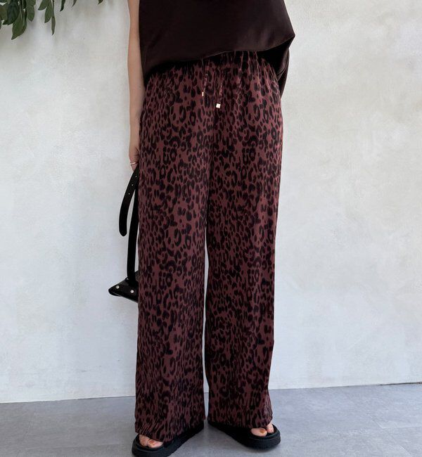  「レオパードイージーパンツ」|チノ|