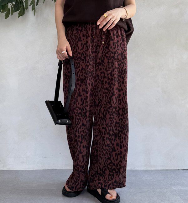  「レオパードイージーパンツ」|チノ|