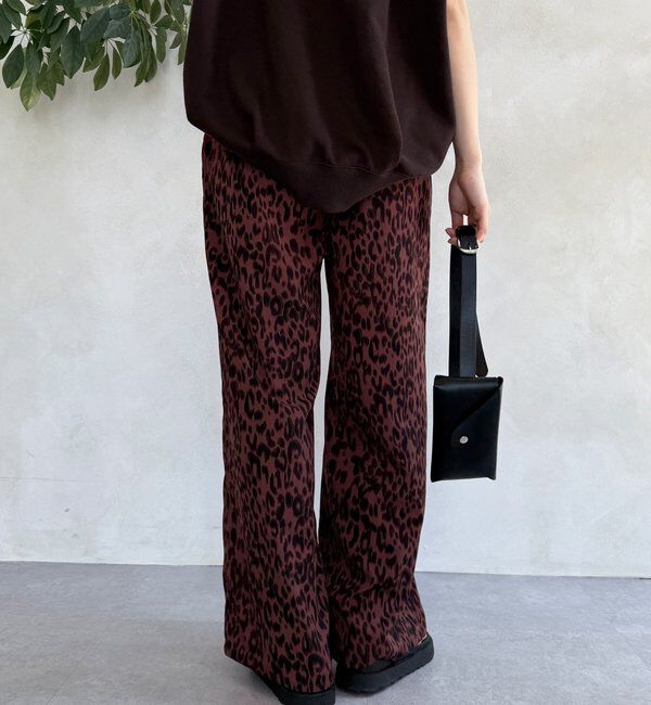  「レオパードイージーパンツ」|チノ|