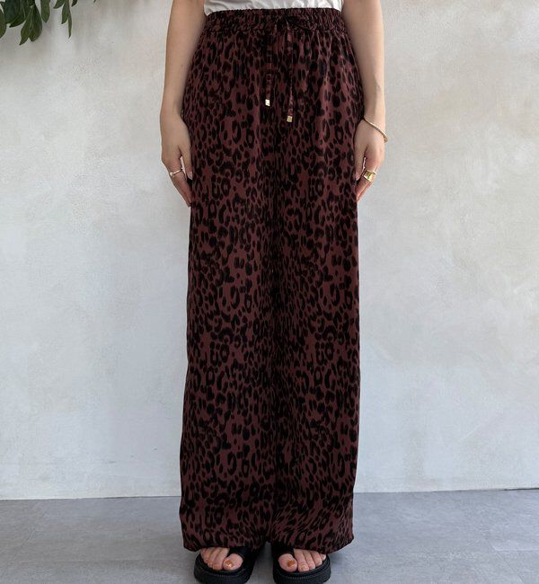  「レオパードイージーパンツ」|チノ|