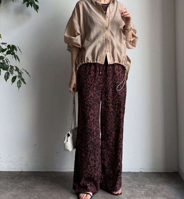  「レオパードイージーパンツ」|チノ|