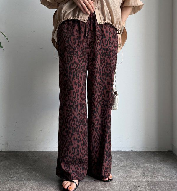  「レオパードイージーパンツ」|チノ|