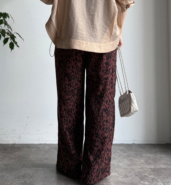  「レオパードイージーパンツ」|チノ|