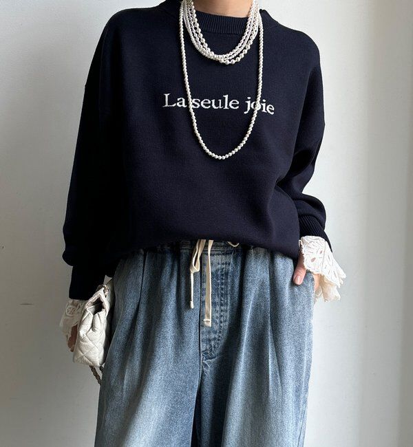  「【WEB限定】ロゴニット」|ニット・セーター|