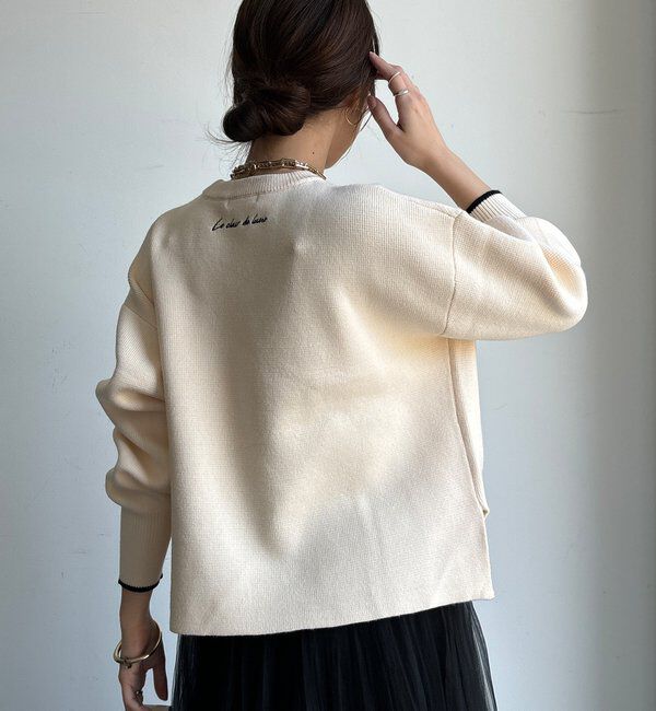  「【新色追加/WEB限定】フェザーロゴニット」|ニット・セーター|