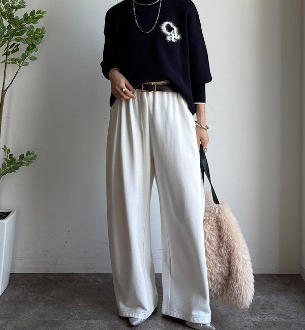  「【新色追加/WEB限定】フェザーロゴニット」|ニット・セーター|