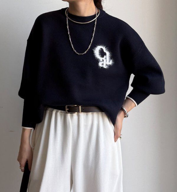  「【新色追加/WEB限定】フェザーロゴニット」|ニット・セーター|