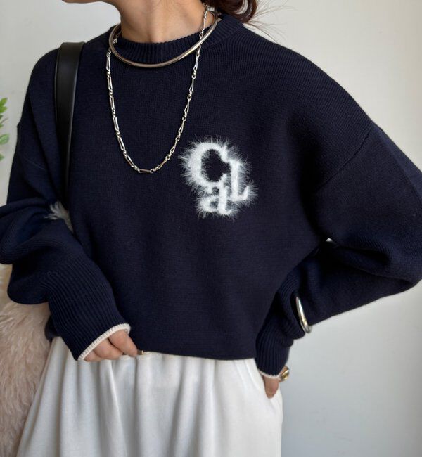  「【新色追加/WEB限定】フェザーロゴニット」|ニット・セーター|