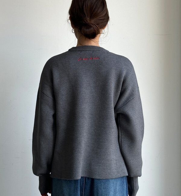  「【新色追加/WEB限定】フェザーロゴニット」|ニット・セーター|