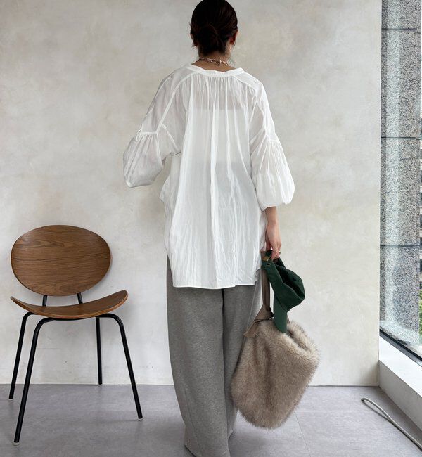 「ギャザーチュニックブラウス」|シャツ・ブラウス|