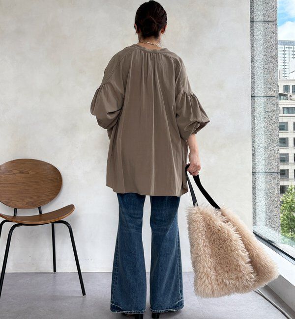  「ギャザーチュニックブラウス」|シャツ・ブラウス|