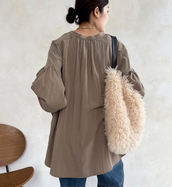  「ギャザーチュニックブラウス」|シャツ・ブラウス|