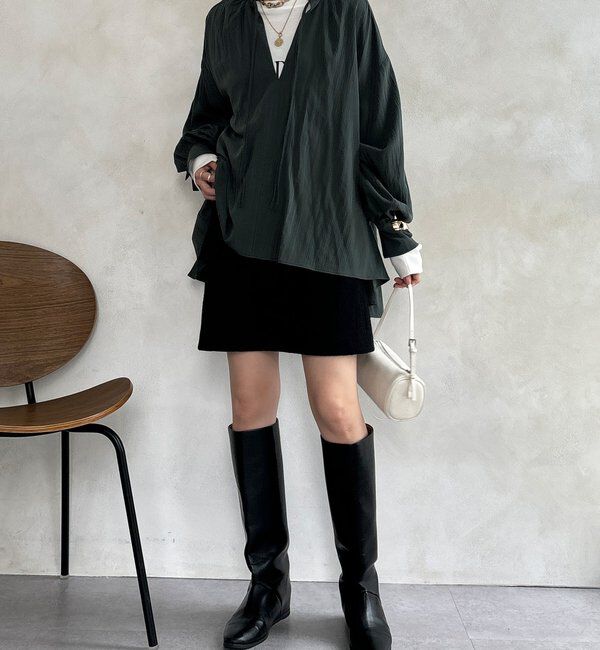  「ギャザーチュニックブラウス」|シャツ・ブラウス|