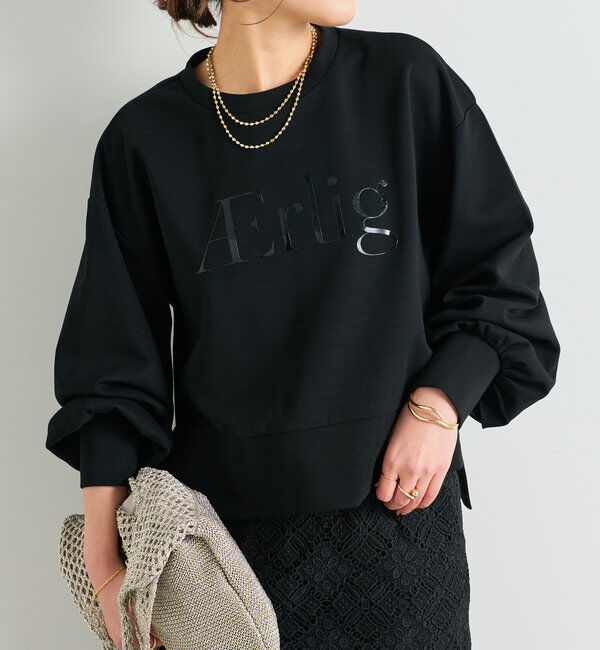  「クリアロゴプルオーバー」|Tシャツ・カットソー|ブラック