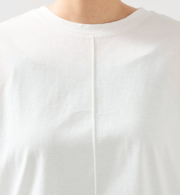  「《着映え力抜群》ドライタッチコットンシアーランタンスリーブT」|Tシャツ・カットソー|