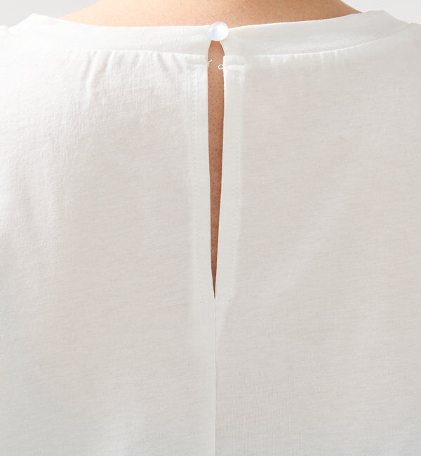  「《着映え力抜群》ドライタッチコットンシアーランタンスリーブT」|Tシャツ・カットソー|