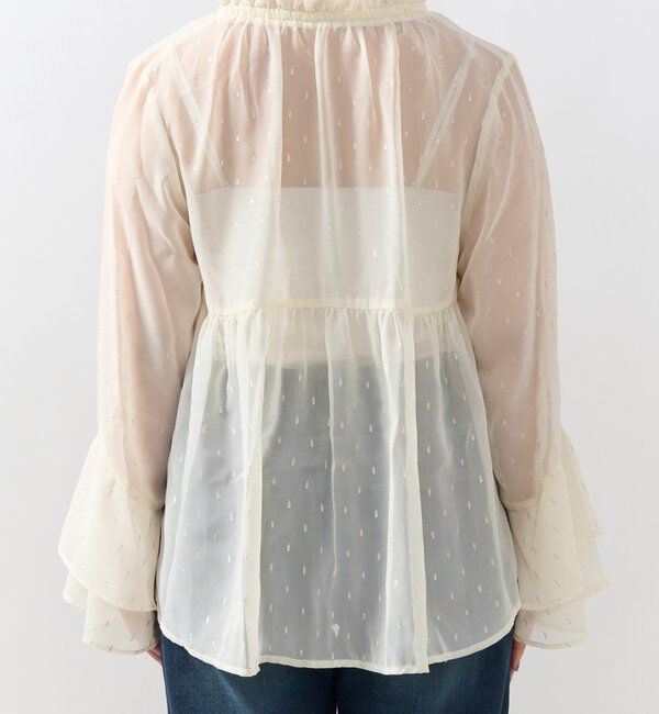  「《大人のふんわり涼しげスタイル》ラメドビースキッパーブラウス」|シャツ・ブラウス|