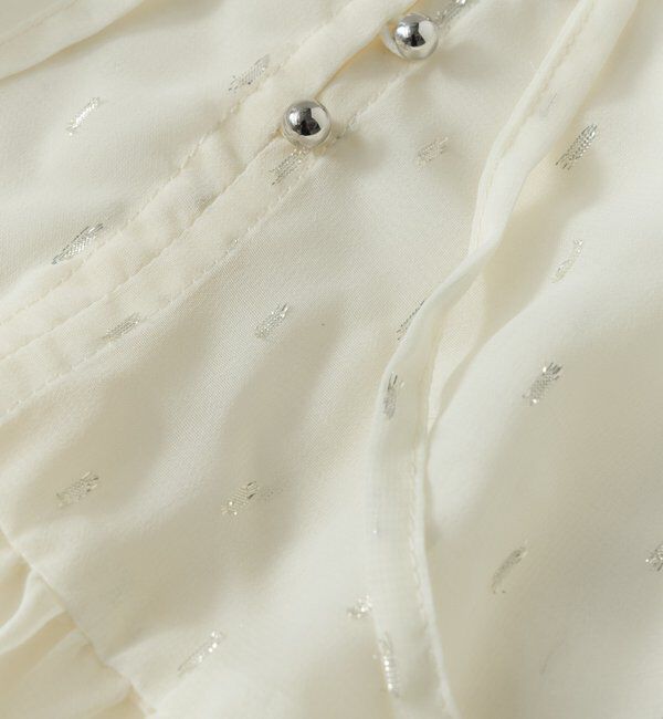  「《大人のふんわり涼しげスタイル》ラメドビースキッパーブラウス」|シャツ・ブラウス|