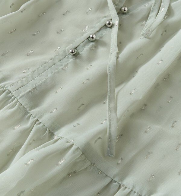  「《大人のふんわり涼しげスタイル》ラメドビースキッパーブラウス」|シャツ・ブラウス|