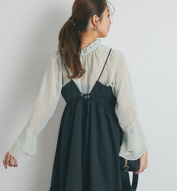  「《大人のふんわり涼しげスタイル》ラメドビースキッパーブラウス」|シャツ・ブラウス|