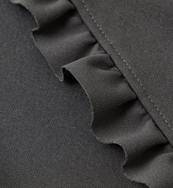  「《コーデのアクセントに◎》カットジョーゼットサイドフリルパンツ」|その他|