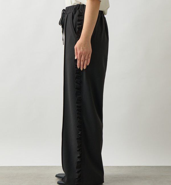  「《コーデのアクセントに◎》カットジョーゼットサイドフリルパンツ」|その他|