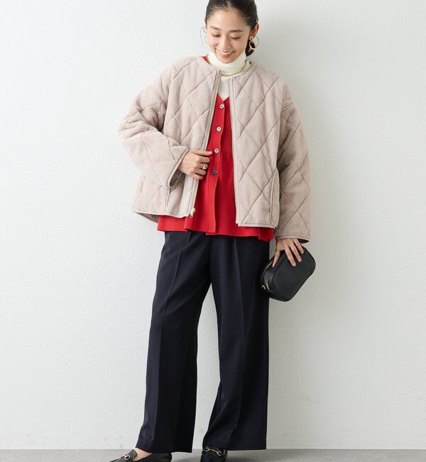  「《2WAY仕様◎》リバーシブルZIPファーキルトブルゾン」|その他|