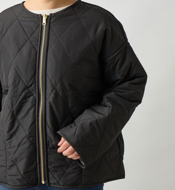  「《2WAY仕様◎》リバーシブルZIPファーキルトブルゾン」|その他|