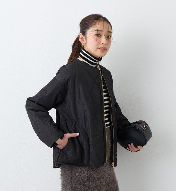  「《2WAY仕様◎》リバーシブルZIPファーキルトブルゾン」|その他|