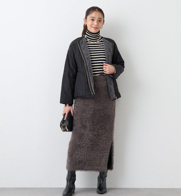  「《2WAY仕様◎》リバーシブルZIPファーキルトブルゾン」|その他|