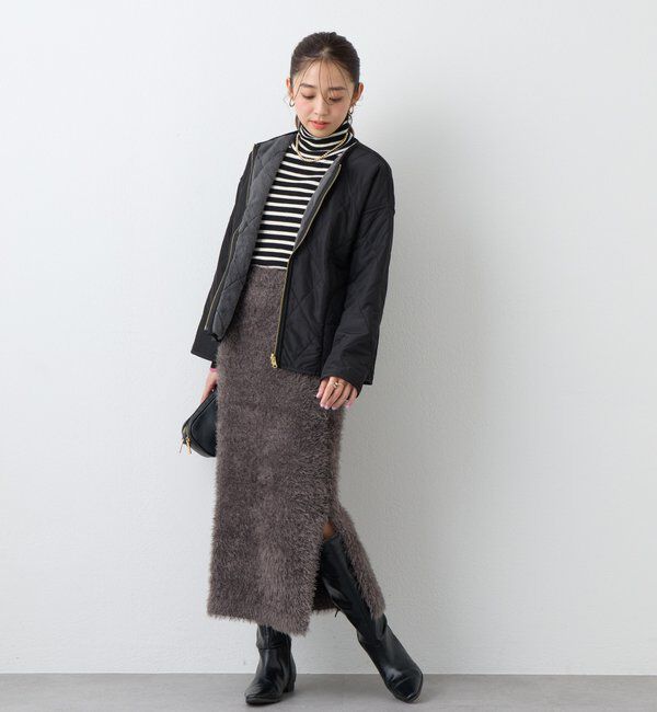  「《2WAY仕様◎》リバーシブルZIPファーキルトブルゾン」|その他|