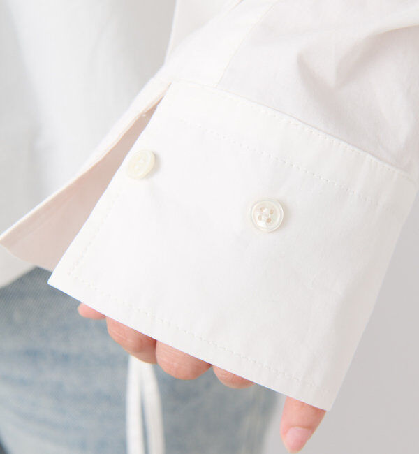  「【トレンドライクなデザイン】ロゴ刺繍ショートシャツ」|シャツ・ブラウス|