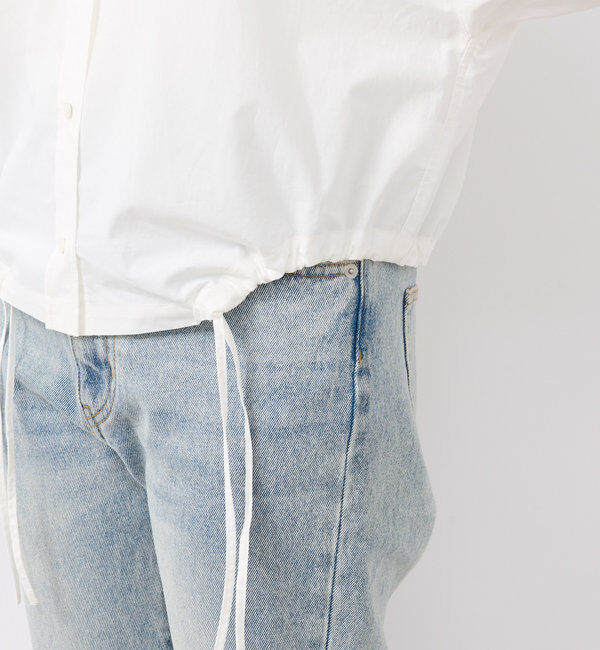  「【トレンドライクなデザイン】ロゴ刺繍ショートシャツ」|シャツ・ブラウス|