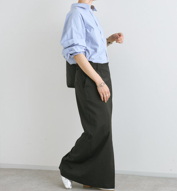  「【トレンドライクなデザイン】ロゴ刺繍ショートシャツ」|シャツ・ブラウス|