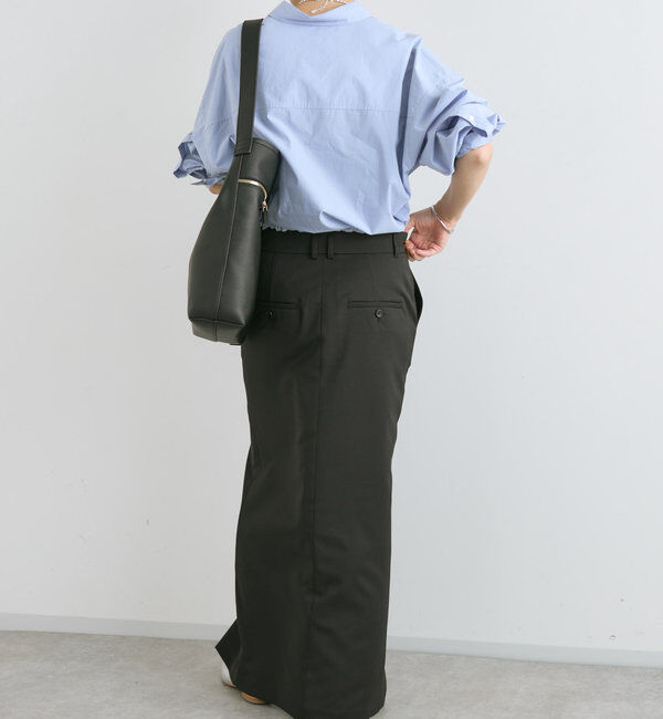  「【トレンドライクなデザイン】ロゴ刺繍ショートシャツ」|シャツ・ブラウス|