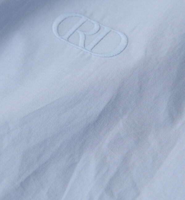  「【トレンドライクなデザイン】ロゴ刺繍ショートシャツ」|シャツ・ブラウス|