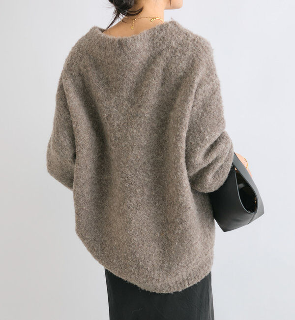  「【ゆったり感が可愛い】ブークレボリュームスリーブニット」|ニット・セーター|