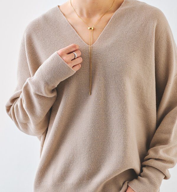  「【R.good(アールドットグッド)】Wスライドモチーフネックレス」|ブローチ・コサージュ|