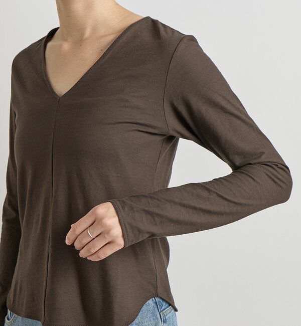  「【接触冷感】ディープVカットソー」|Tシャツ・カットソー|