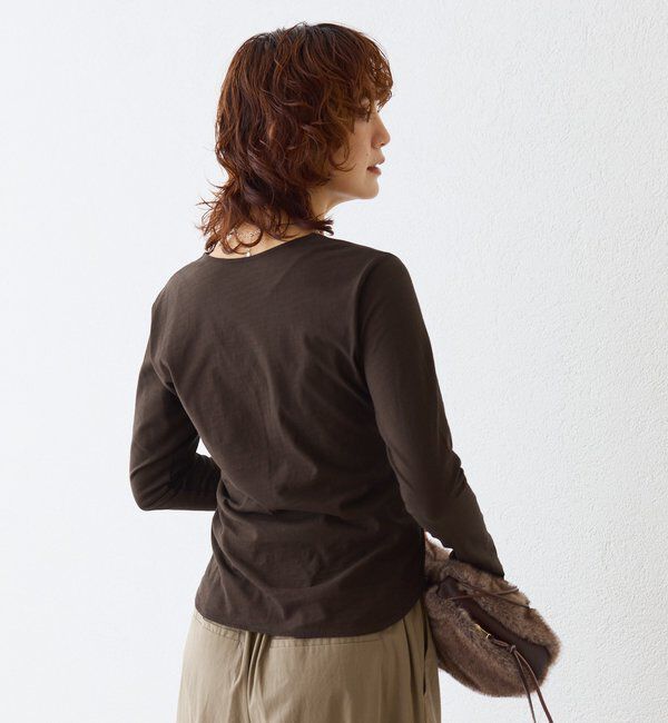  「【接触冷感】ディープVカットソー」|Tシャツ・カットソー|