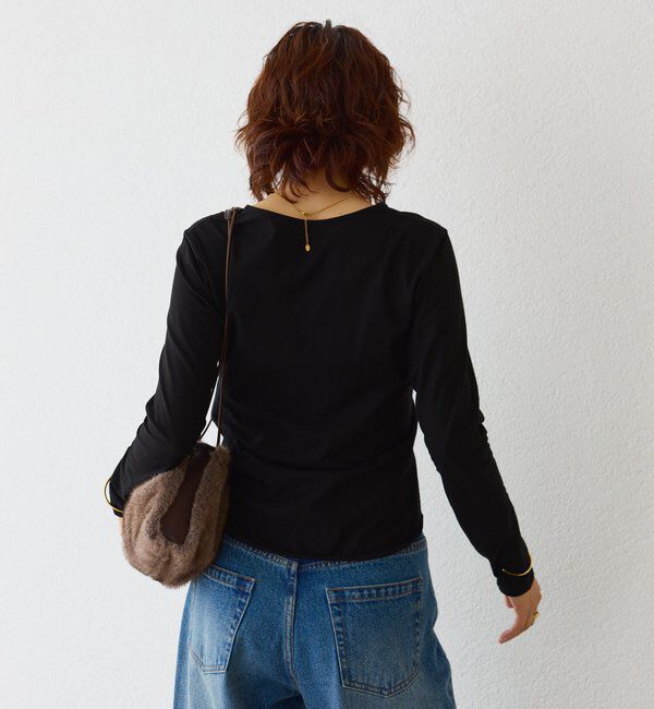  「【接触冷感】ディープVカットソー」|Tシャツ・カットソー|