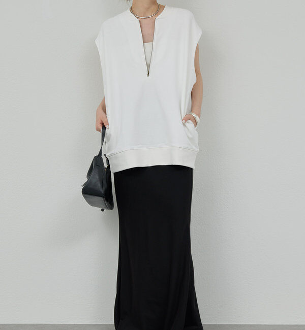  「フレンチ裏毛ハーフZIPプルオーバー」|Tシャツ・カットソー|